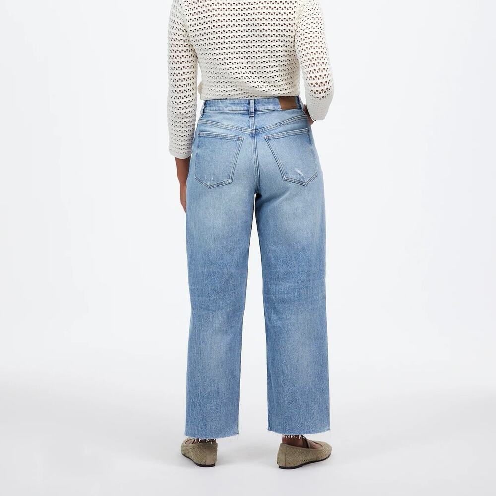 NWOT Madewell The Curvy Perfect Vintage Wide-Leg Crop Jean Hallstead Wash 33 - Picture 2 of 10